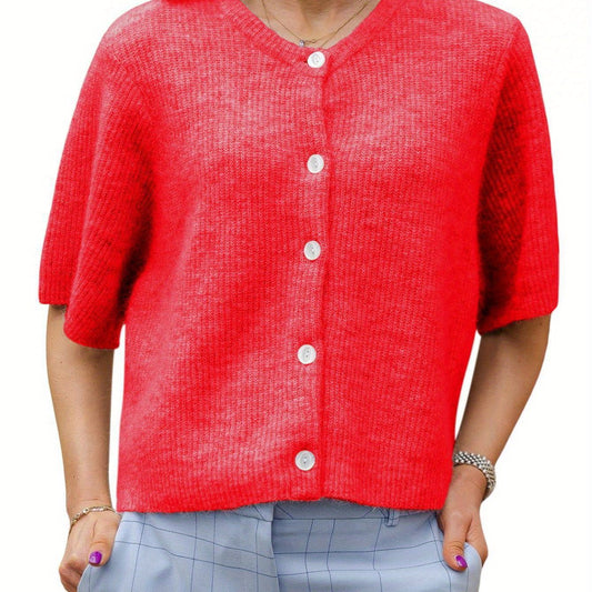 Margie - Weite Kurzarm-Cardigan für Damen