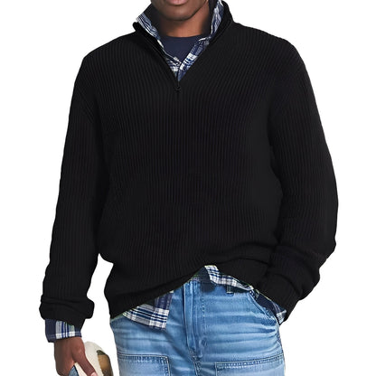 Edward - Moderner Herren-Pullover mit Reißverschluss