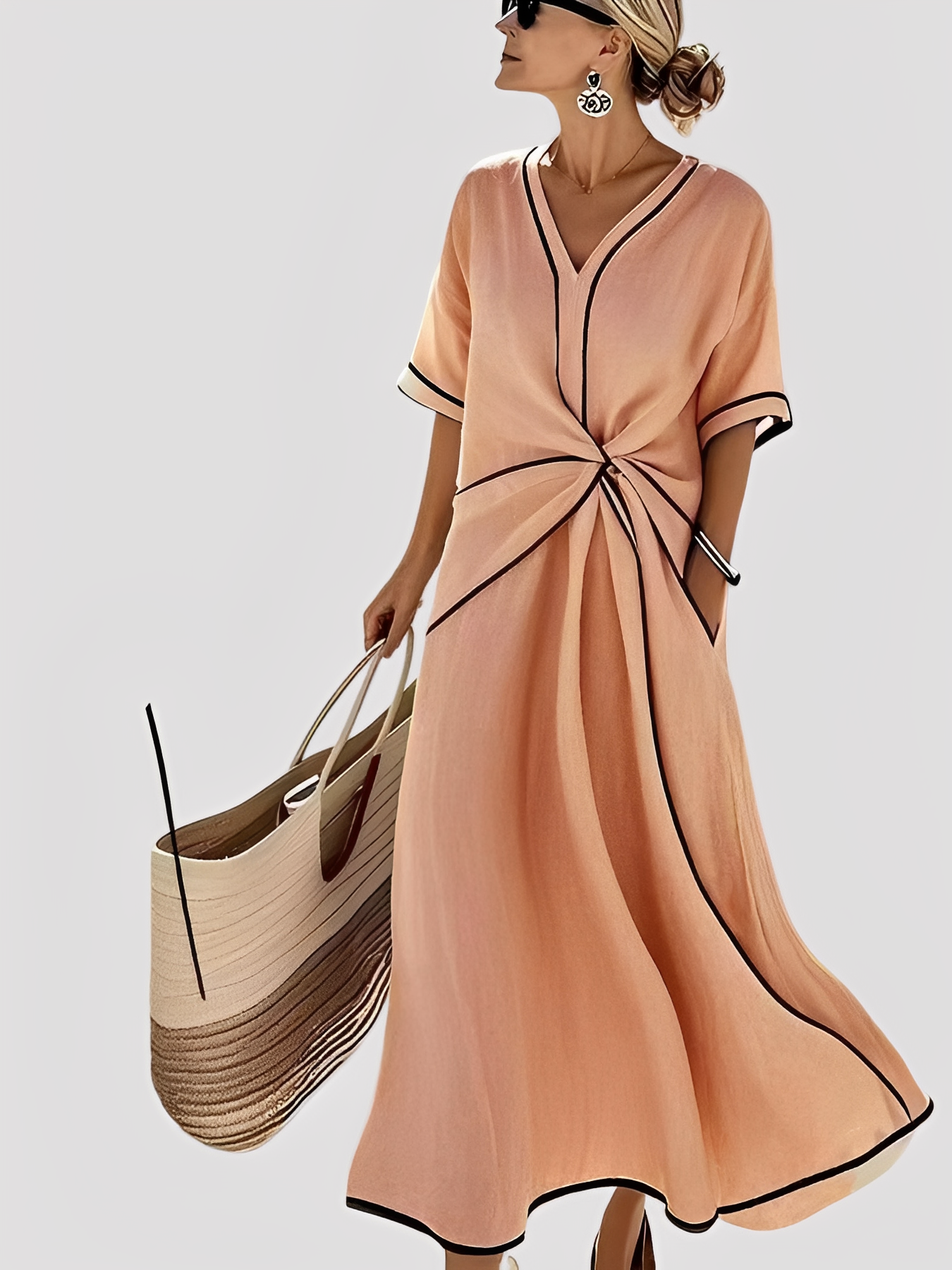 Mabel - Elegantes und weites Maxikleid für Damen