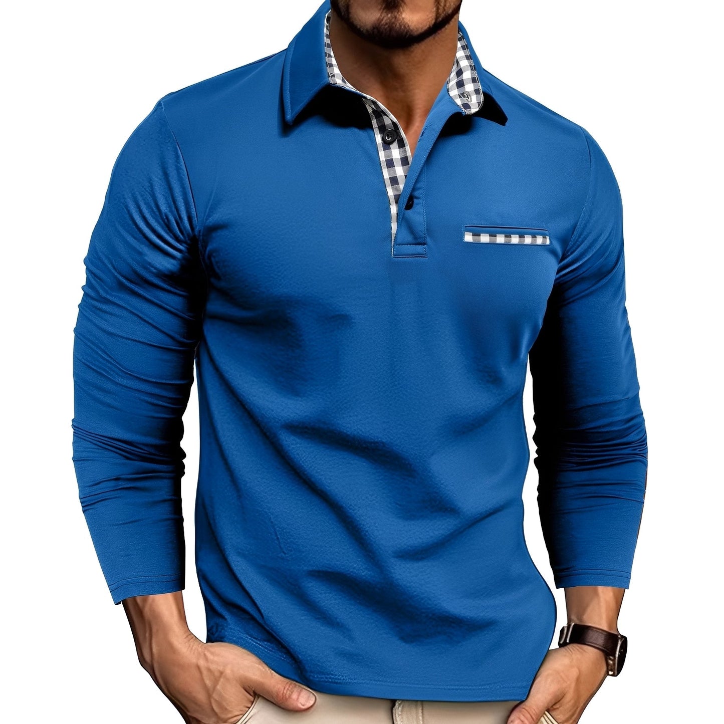 Rupert - Gemütliches Langarm-Poloshirt