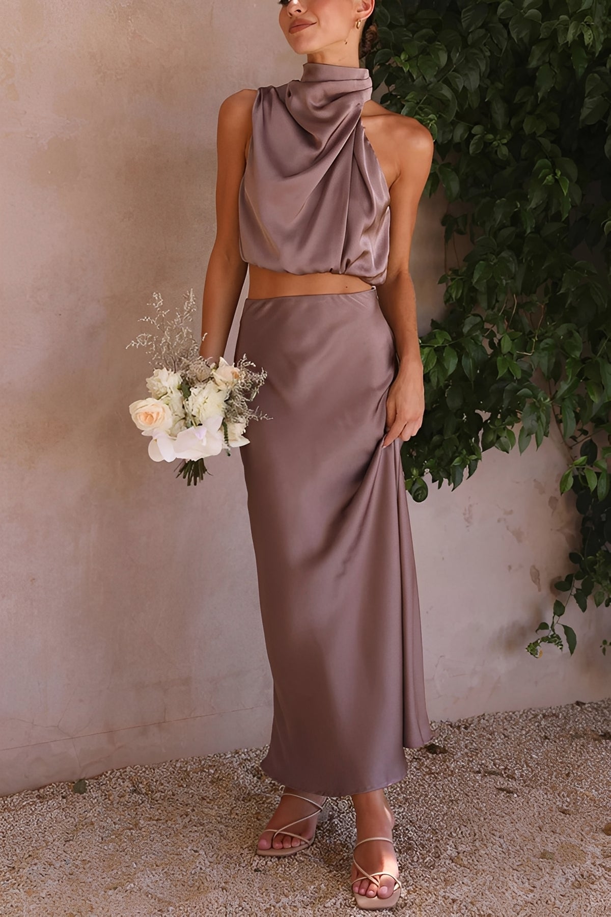 Yasmin - Elegantes, rückenfreies Zweiteiler-Set für Damen