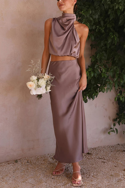 Yasmin - Elegantes, rückenfreies Zweiteiler-Set für Damen