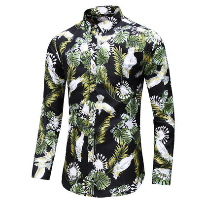 Dexter - Elegantes, bedrucktes Langarmhemd für Herren