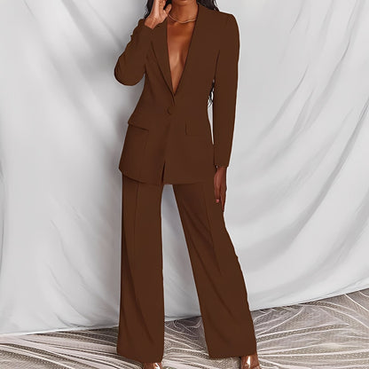 Lara - Eleganter Blazer und angepasste Hose für Damen Set