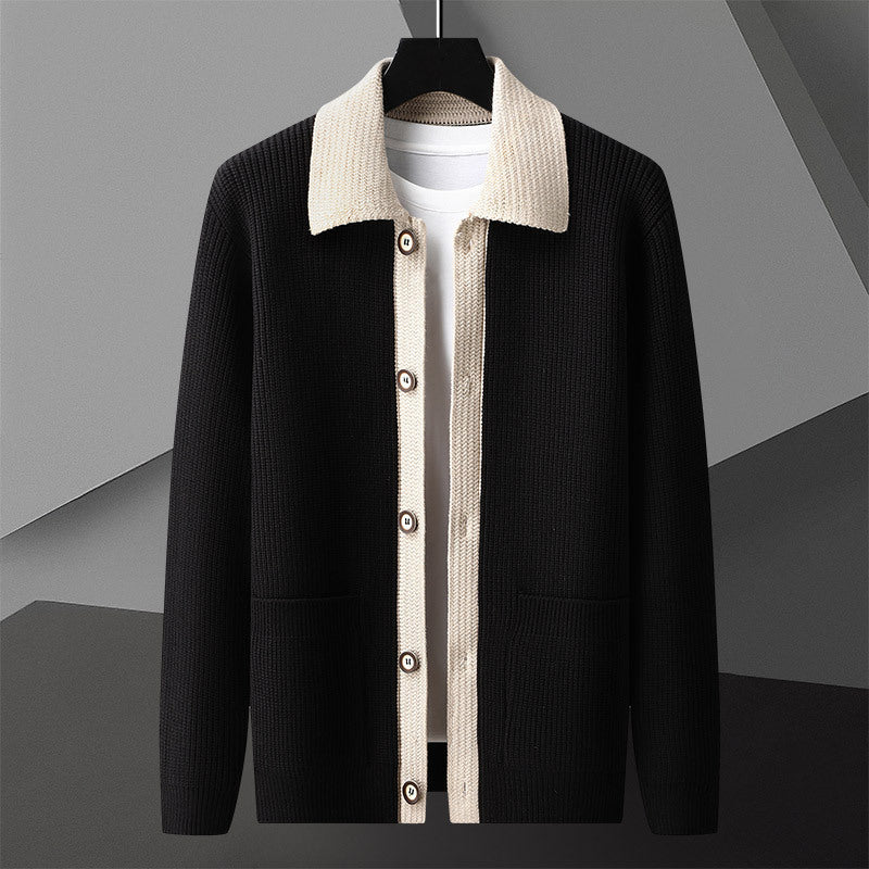 Charles - Retro-Strickjacke mit Knopfleiste für Herren