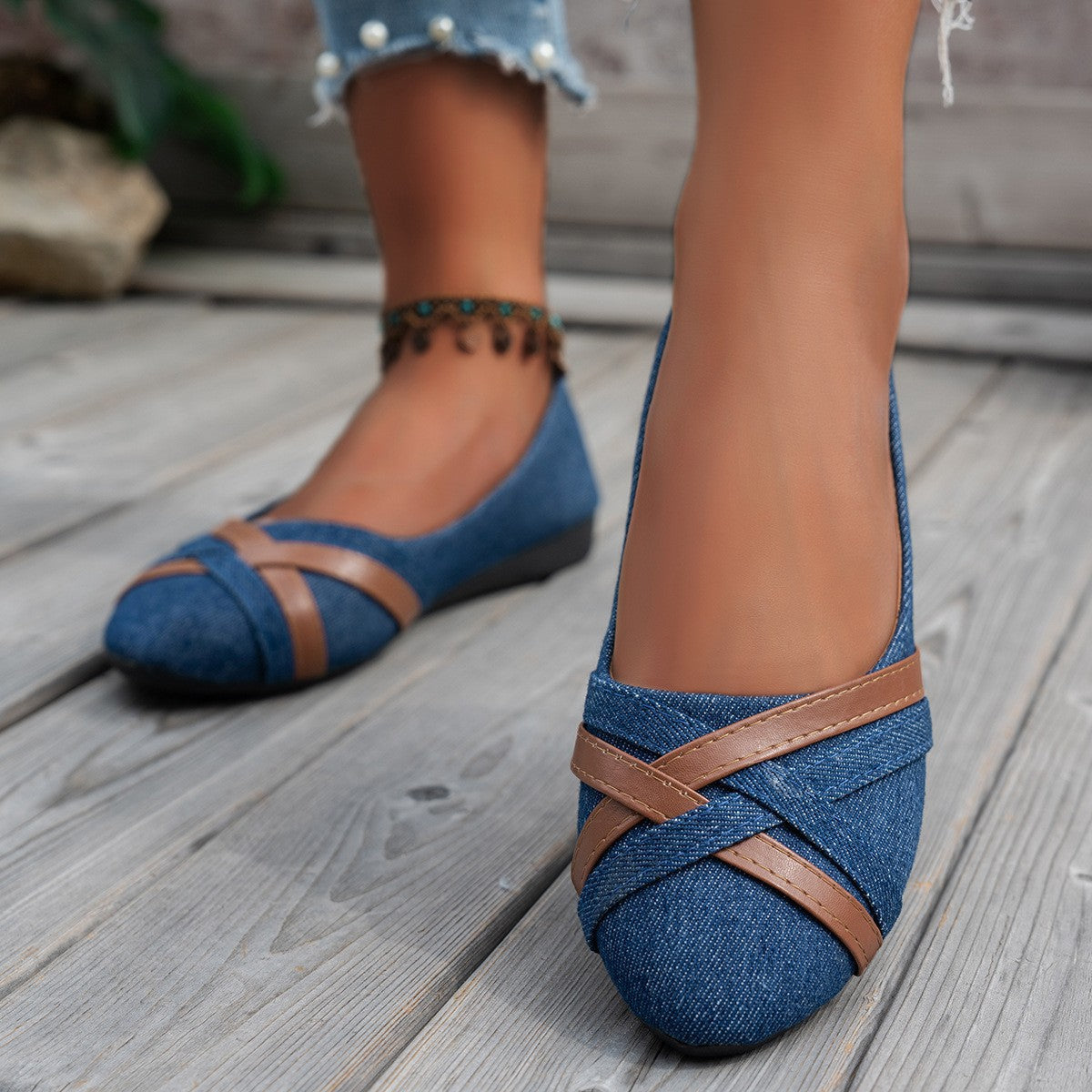 Leora - Elegante Schuhe mit überkreuzten Riemen für Damen