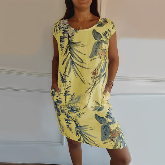 Katherine - Weites bedrucktes Kleid für Damen