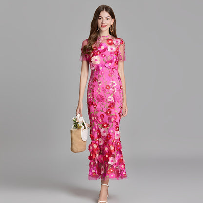 Nina - Elegantes Kleid mit Blumenstickerei für Mädchen