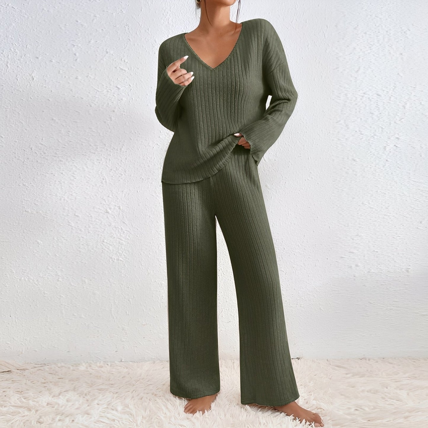 Michele - Komfortables, gestricktes Damen-Lounge-Set