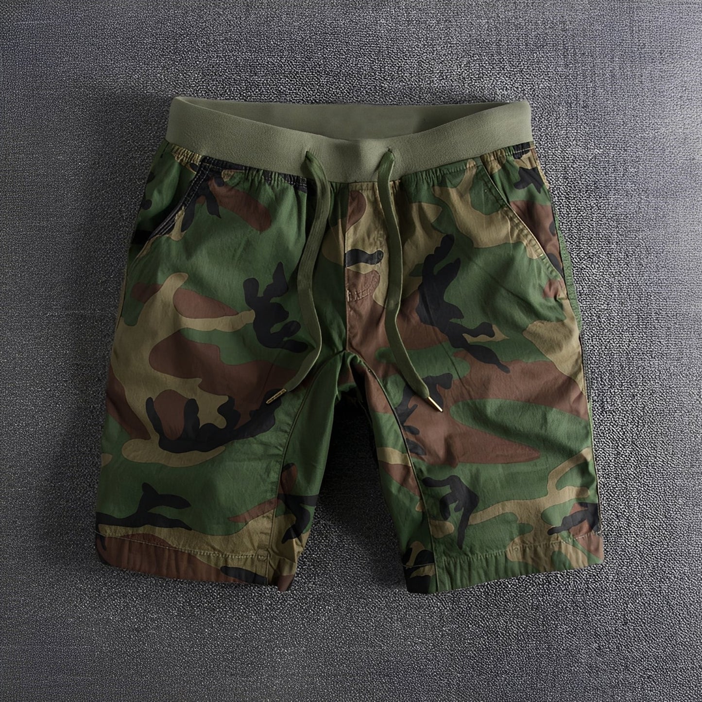 Bryan - Taktische Tarnshorts mit dehnbarem Gürtel für Herren