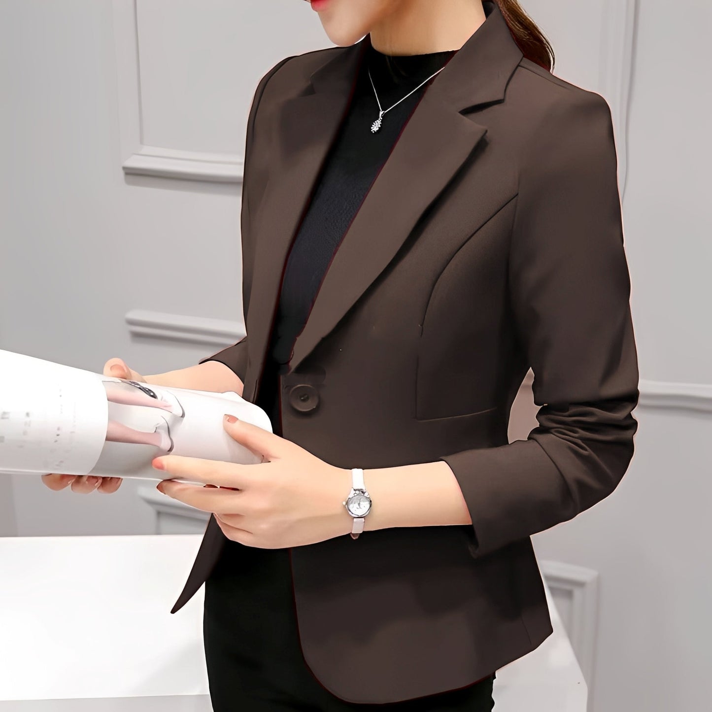 Lindy - Eleganter Ein-Knopf-Blazer für Damen