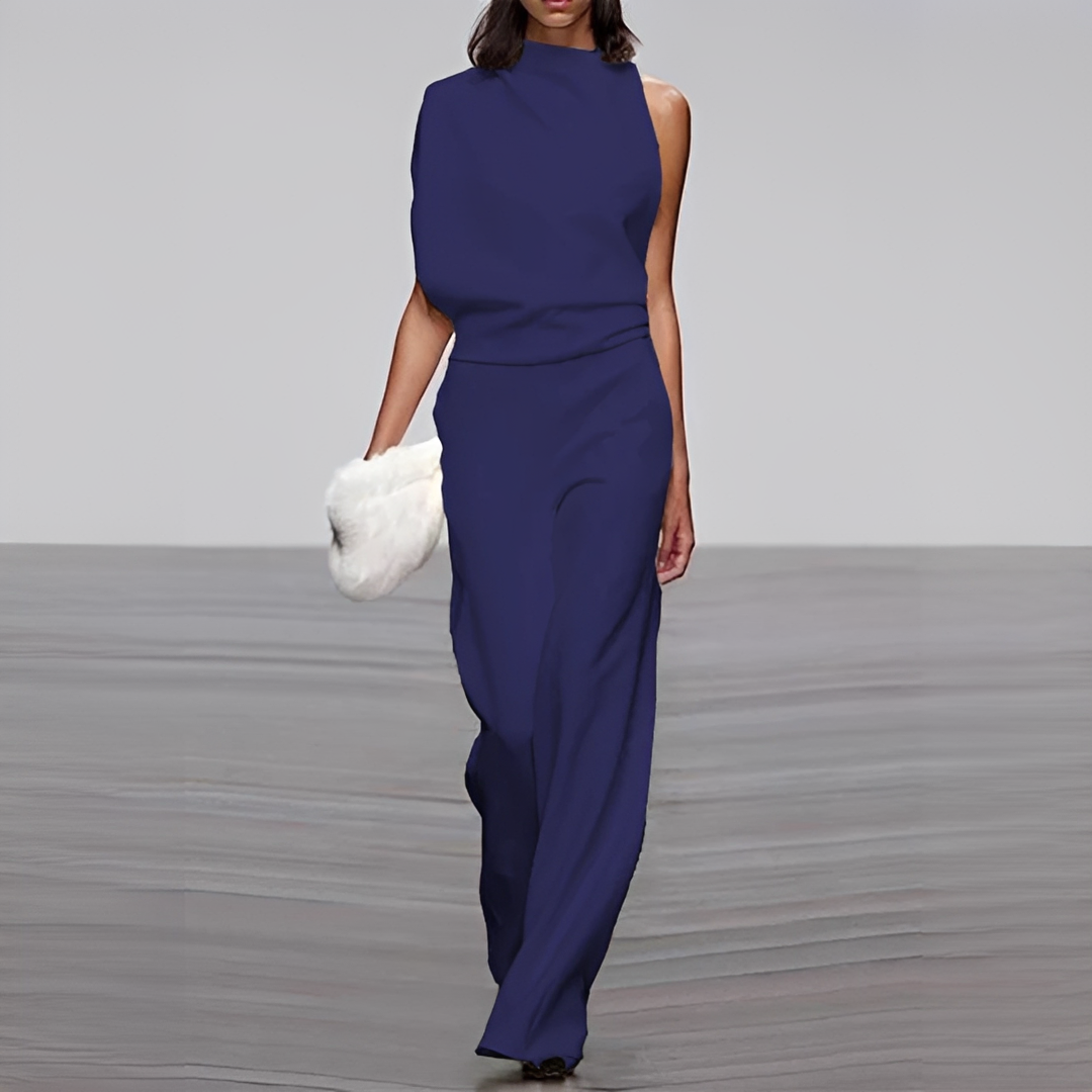 Noviem - Eleganter Overall mit Rundhalsausschnitt für Damen