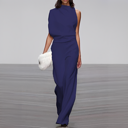 Noviem - Eleganter Overall mit Rundhalsausschnitt für Damen
