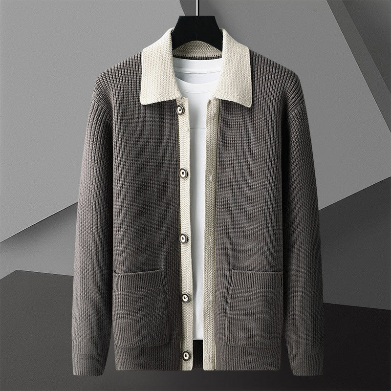 Charles - Retro-Strickjacke mit Knopfleiste für Herren