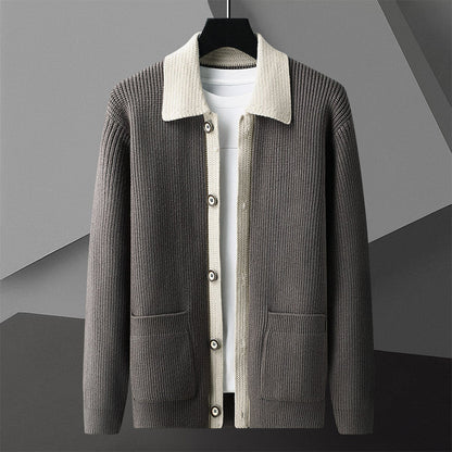 Charles - Retro-Strickjacke mit Knopfleiste für Herren