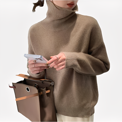Amilia - Eleganter und lässiger Damen Rollkragenpullover