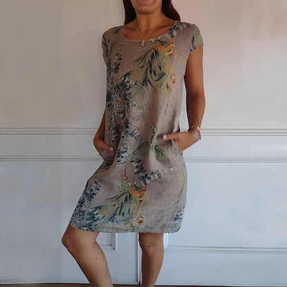 Katherine - Weites bedrucktes Kleid für Damen
