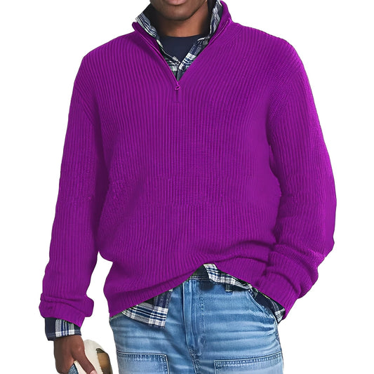 Edward - Moderner Herren-Pullover mit Reißverschluss