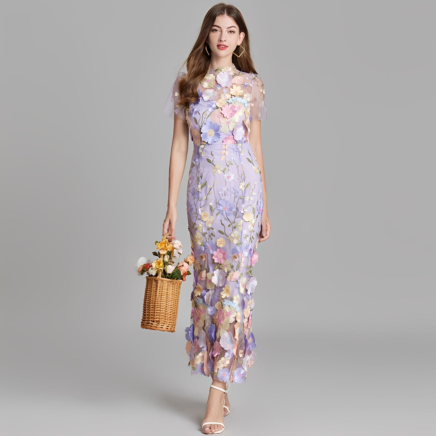 Nina - Elegantes Kleid mit Blumenstickerei für Mädchen