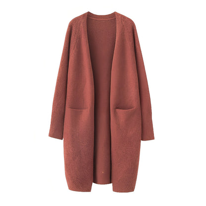 Claudie - Langer klassischer Cardigan für Damen
