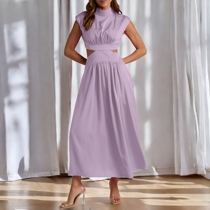 Christina - Lässiges Maxikleid mit Taillenausschnitt für Damen