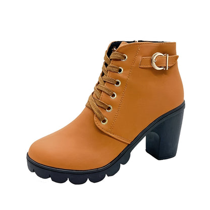Roxanne - Modische Damenstiefeletten mit Blockabsatz
