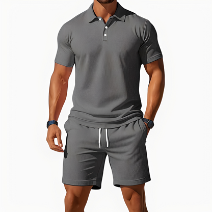 Aldrin - Trendiges Polo- und Short-Set für Herren