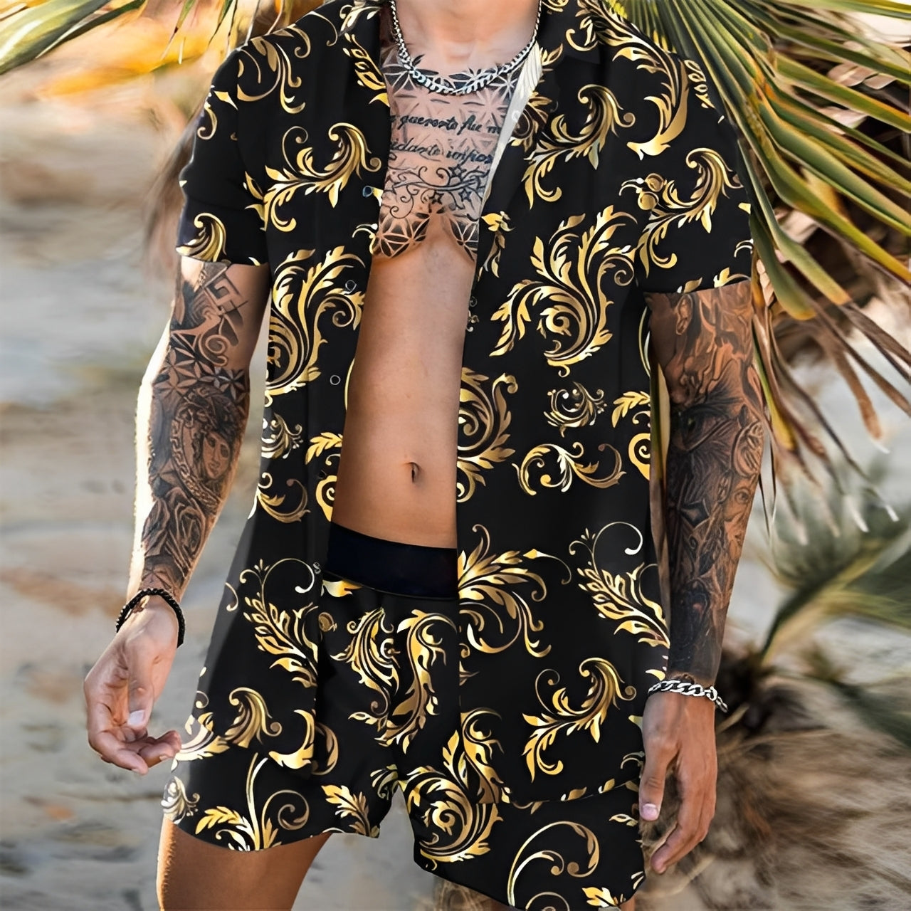 Lucas - Elegante Hawaii-Hemden-Set für Herren