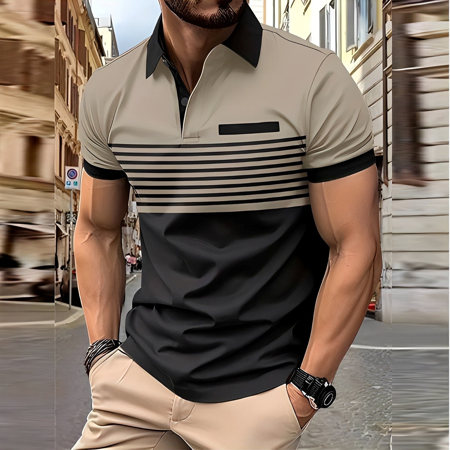 Thomas - Schickes Polo mit schmalem Schnitt für Herren