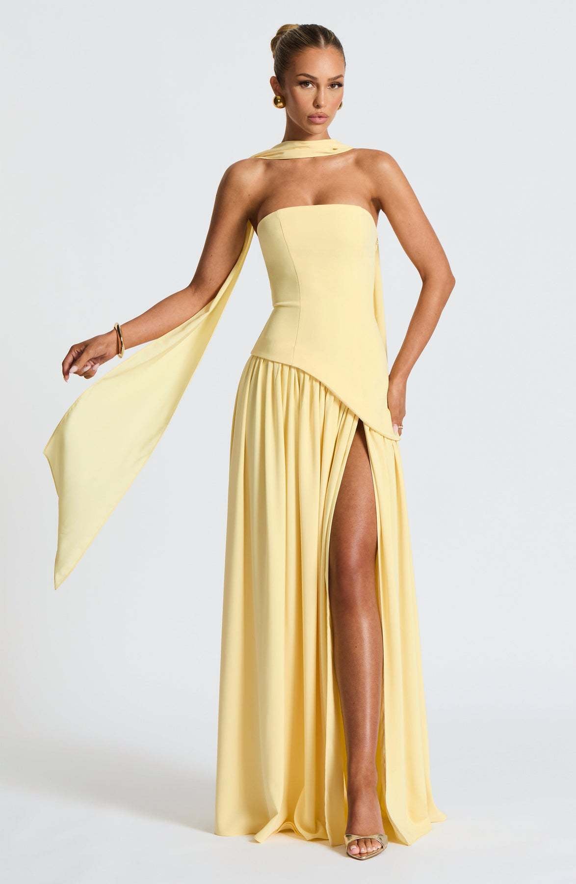 Maggie - Elegantes, langes Kleid mit Tube-Top für Damen