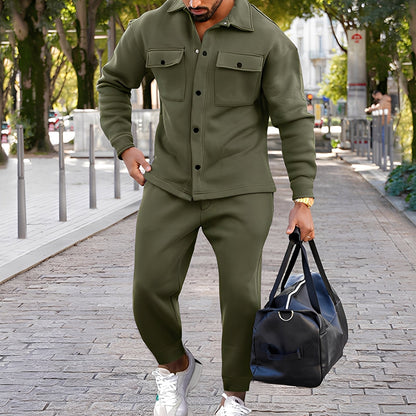 Kent - Elegantes schlank geschnittenes Set mit Hemd und Hose für Herren