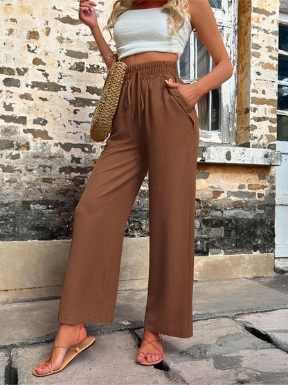 Allie - Weite, schicke und hoch taillierte Hose für Damen