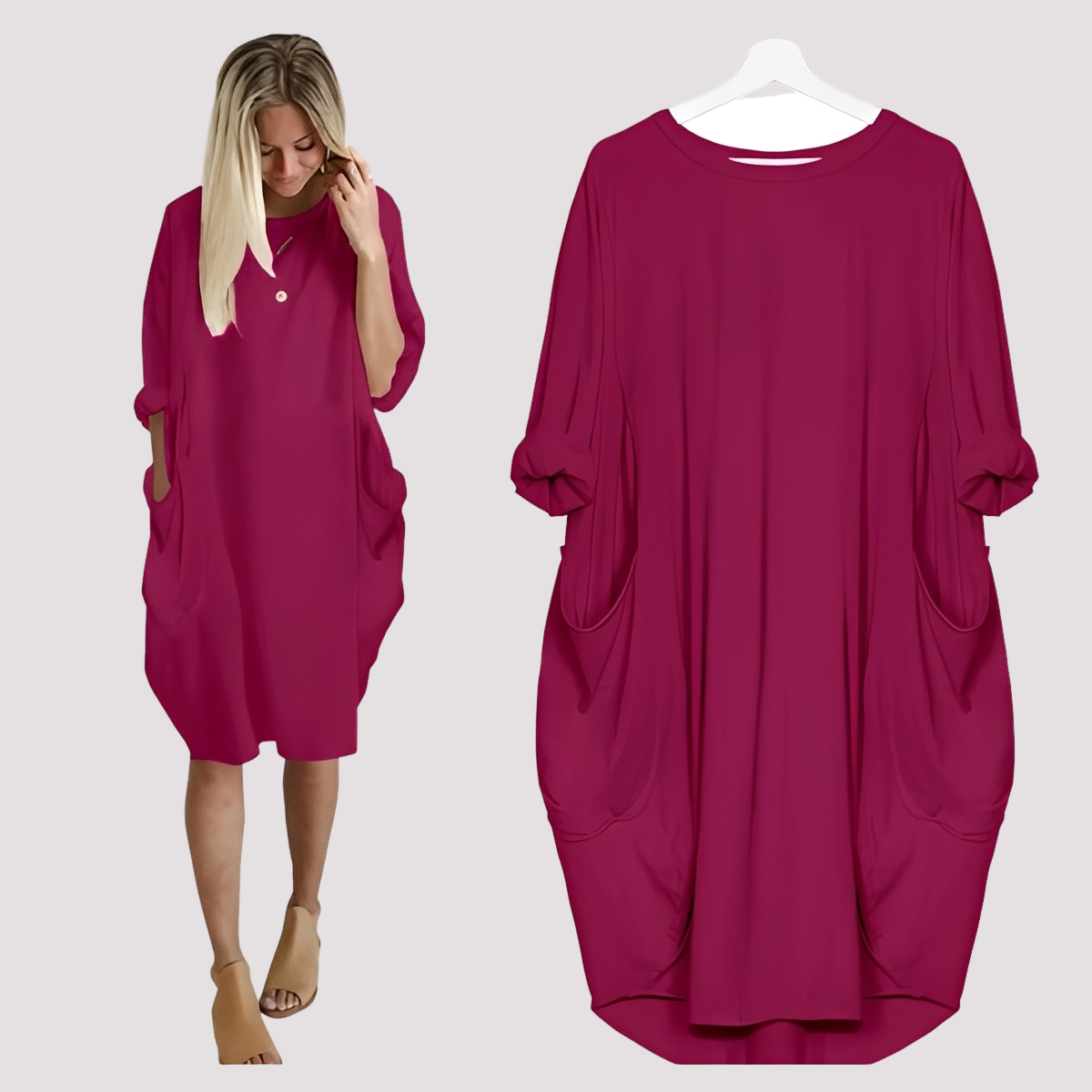 Kate - Lässiges und weites Kleid für Damen