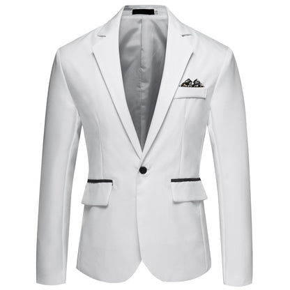 James - Eleganter, maßgeschneiderter Einreiher-Blazer für Herren