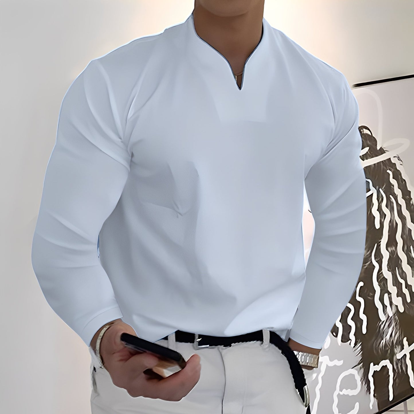 Corentin - Lässiges Langarmhemd für Herren