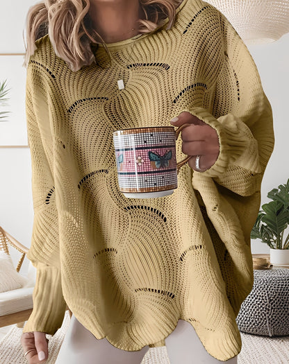Kassandra - Schicker Damenpullover mit Ausschnitt
