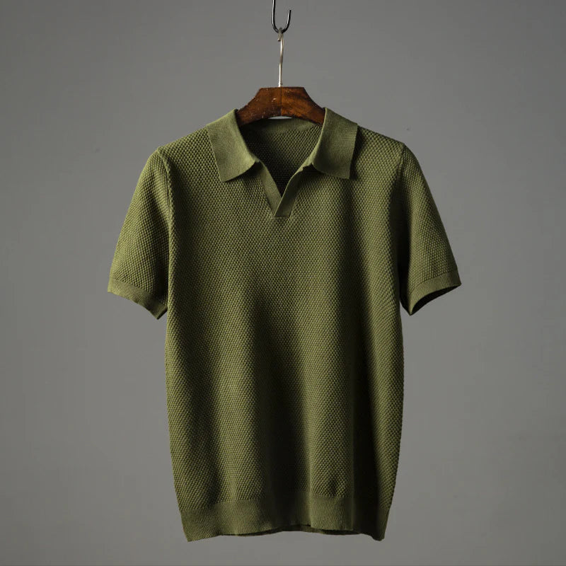 Charlie - Lässiges Polo mit V-Ausschnitt für Herren