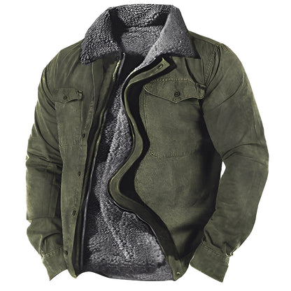 Hubert - Herrenjacke im klassischen Stil mit Sherpa-Futter