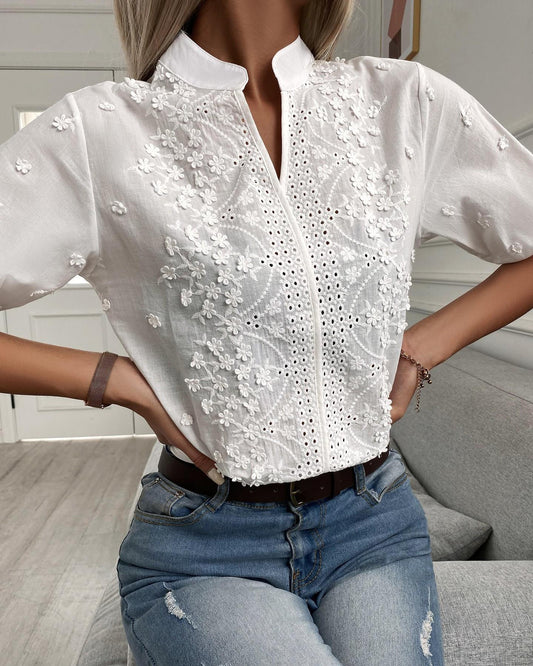 Abby - Elegante Bluse mit weiten Ärmeln für Damen