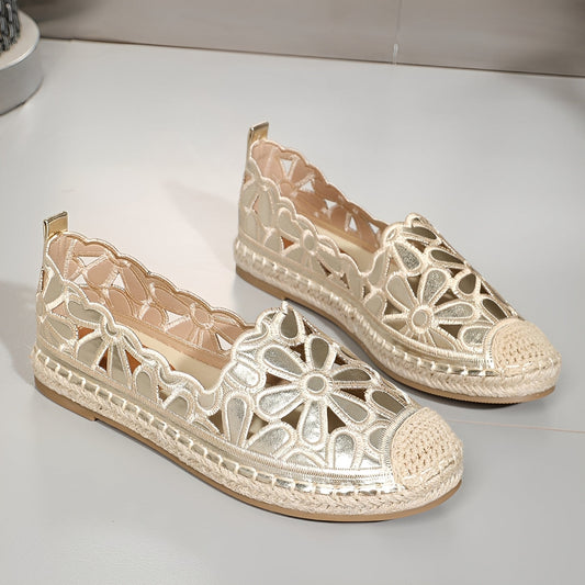 Alyssa - Elegante flache Sandalen mit Ausschnitten für Damen
