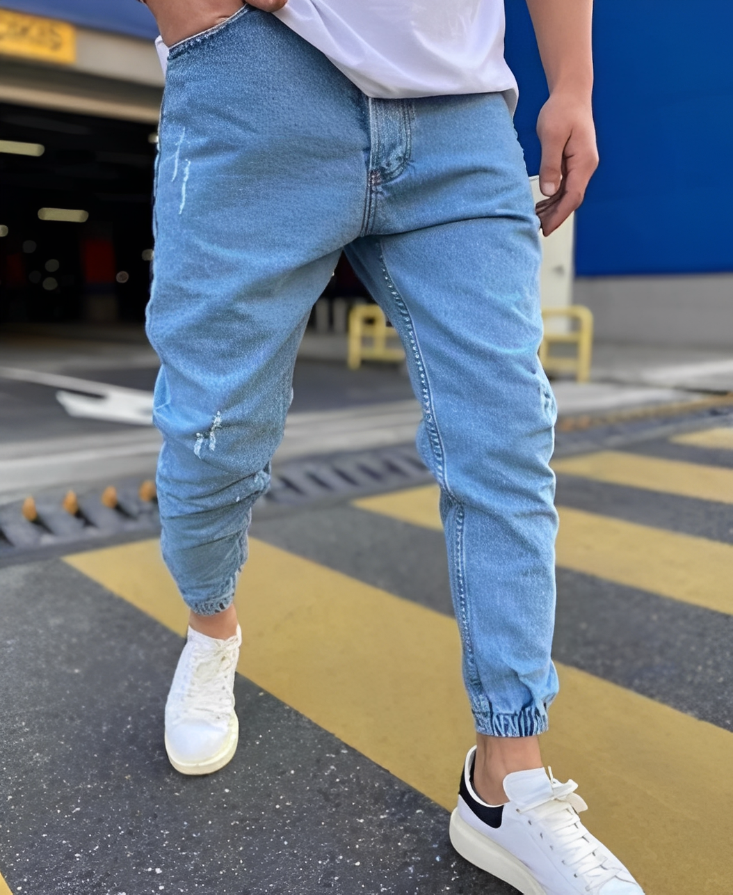 Andre - Schicke Slim-Jeans mit Rissen für Herren