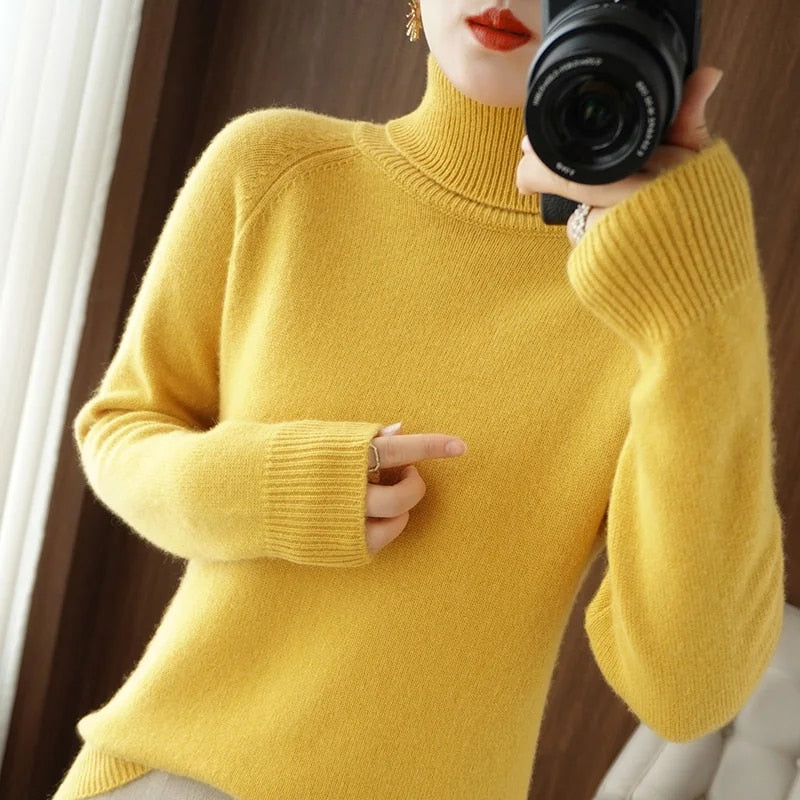 Jessel - Bequemer Damen-Rollkragenpullover