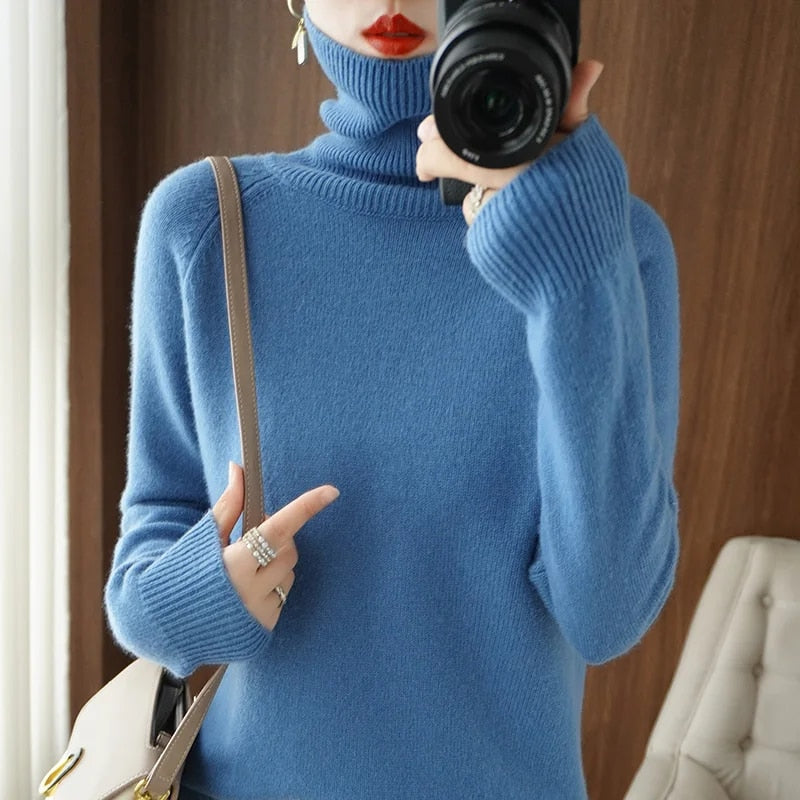 Jessel - Bequemer Damen-Rollkragenpullover