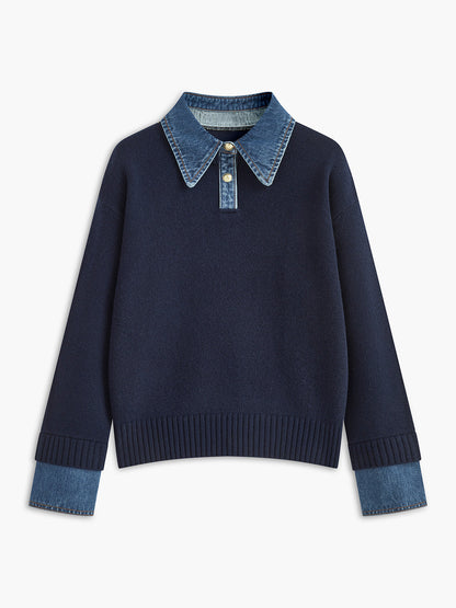 Nellie – 2-in-1 Pullover mit Revers-Detail