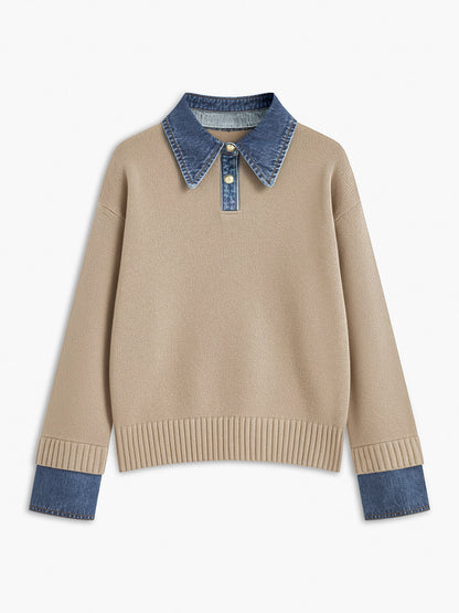 Nellie – 2-in-1 Pullover mit Revers-Detail