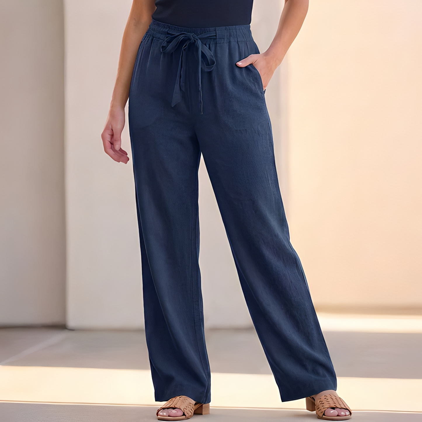 Analyn - Weite Sommerhose mit Kordelzug für Damen