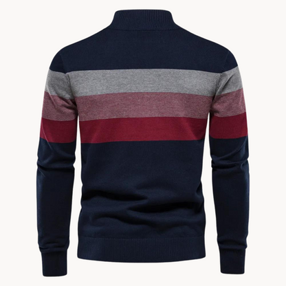 Aurullo - Pullover mit Viertel-Reißverschluss