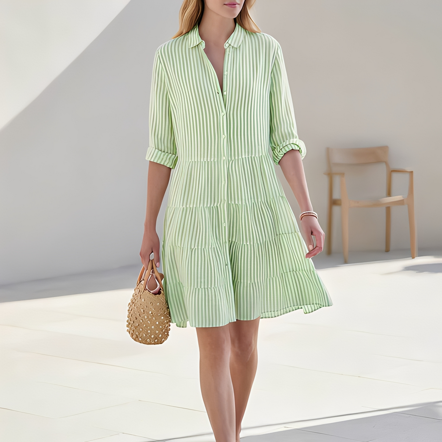Elijah - Schickes Sommerhemdkleid für Damen