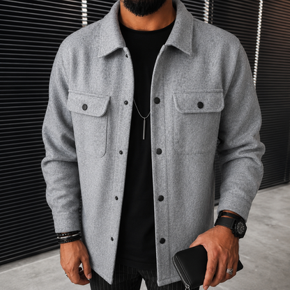 Finn - Komfortables Herren-Overshirt mit Knöpfen