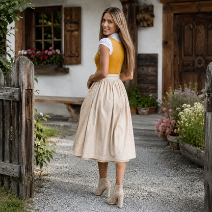 Jazmine - Traditionelles Oktoberfestkleid mit kurzen Ärmeln